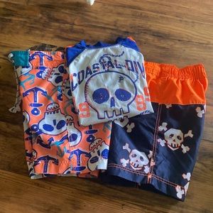 Set of Boy’s Swim Shorts and Swim Top !Blue Shorts not included!
